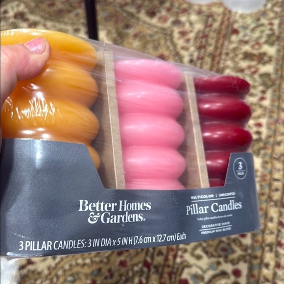 Better Homes And Gardens Vibrant Pillar Candle Set - Picture 7 of 7